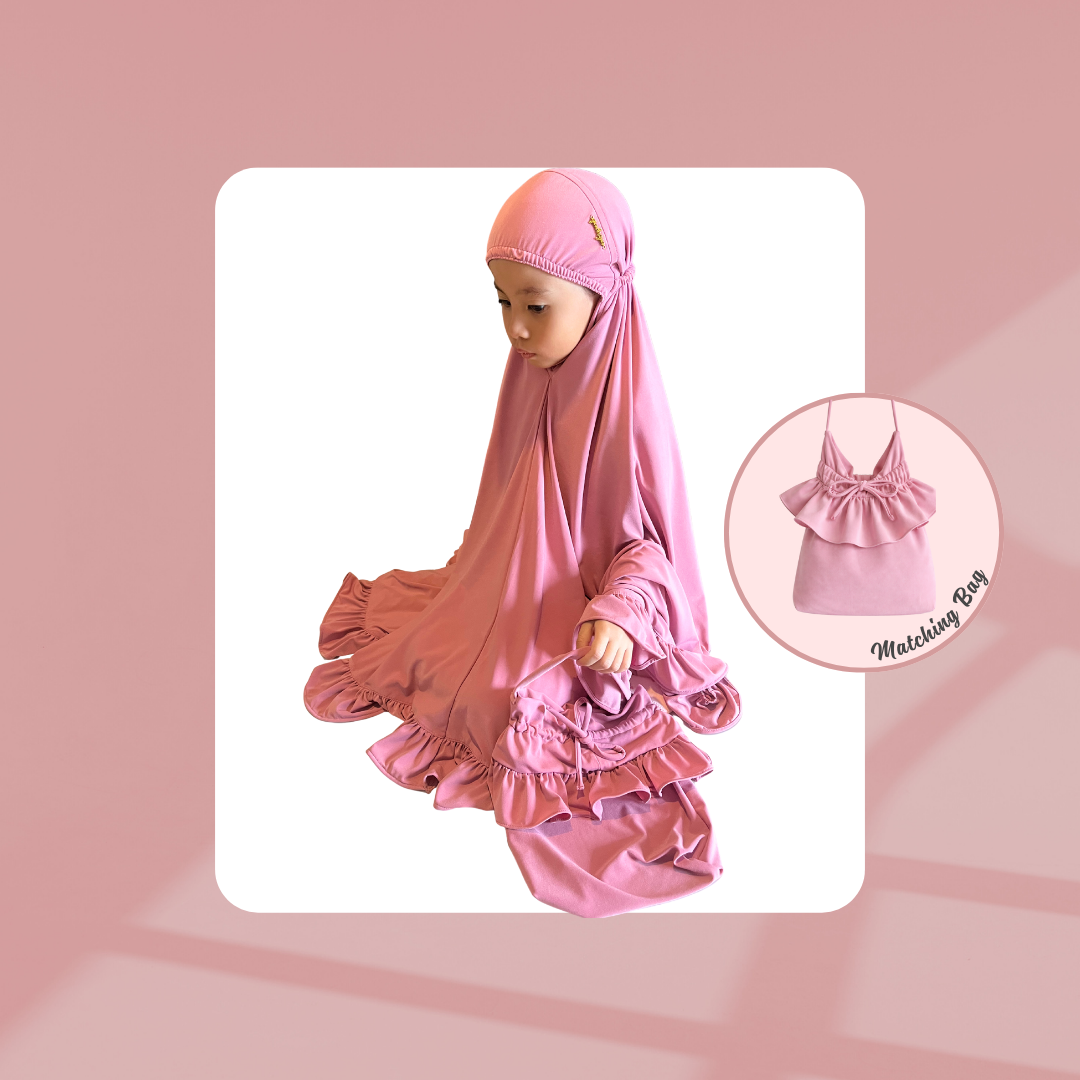 Telekung - Rose