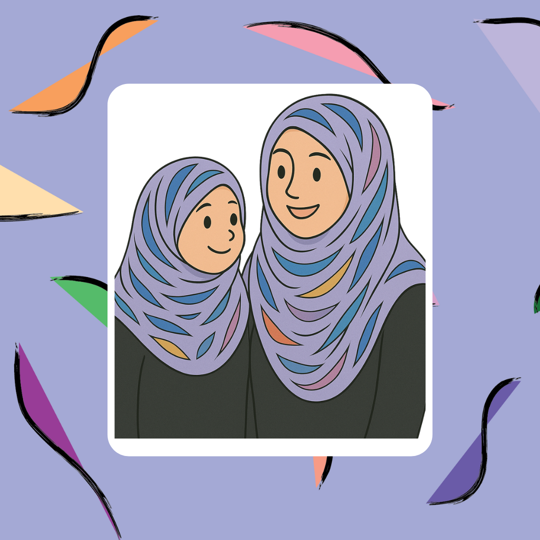 Satin Shawl - Wavy Lines