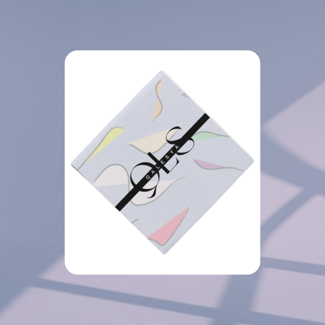 Satin Shawl - Wavy Lines