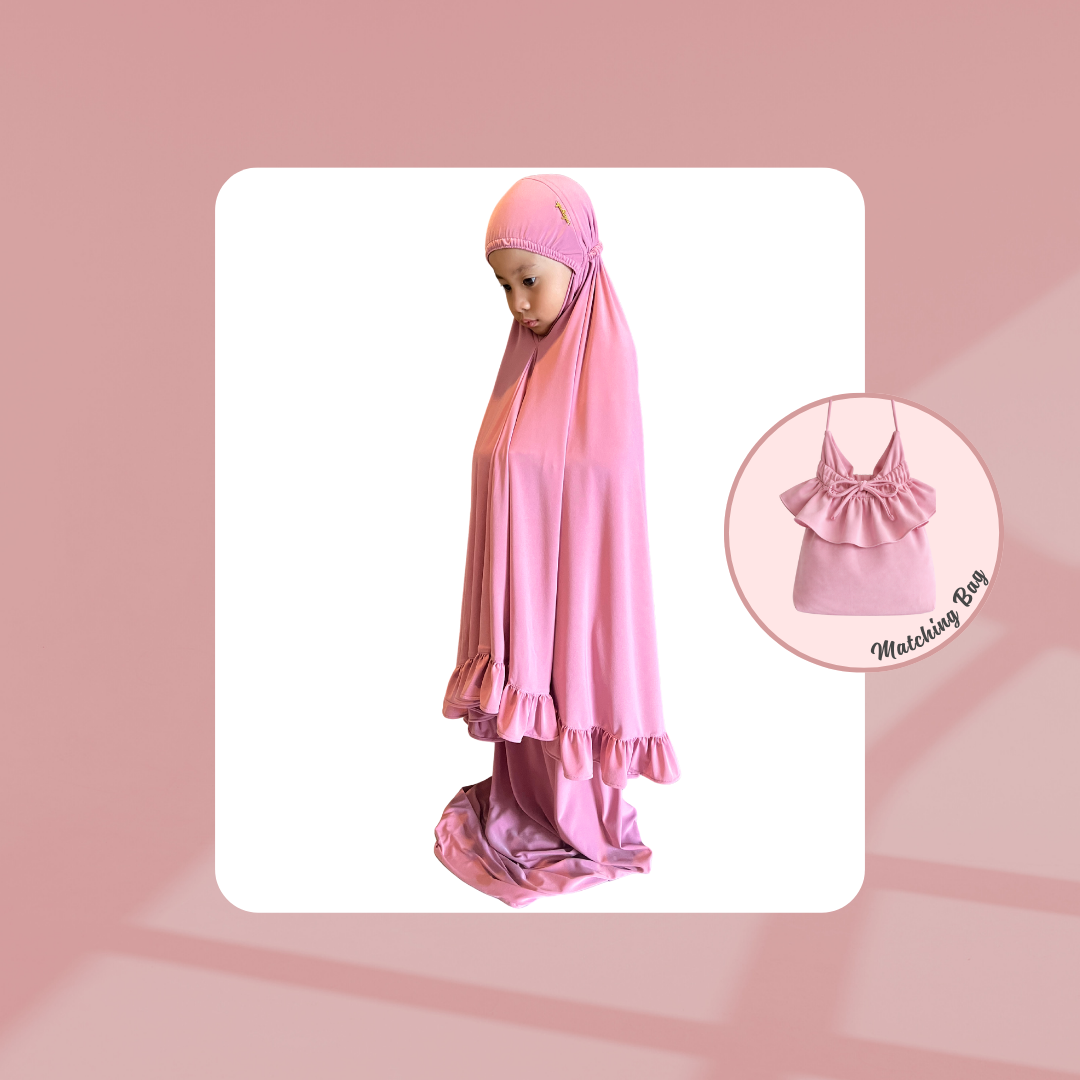 Telekung - Rose