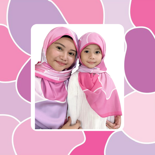 Satin Shawl - Fluffy Pink